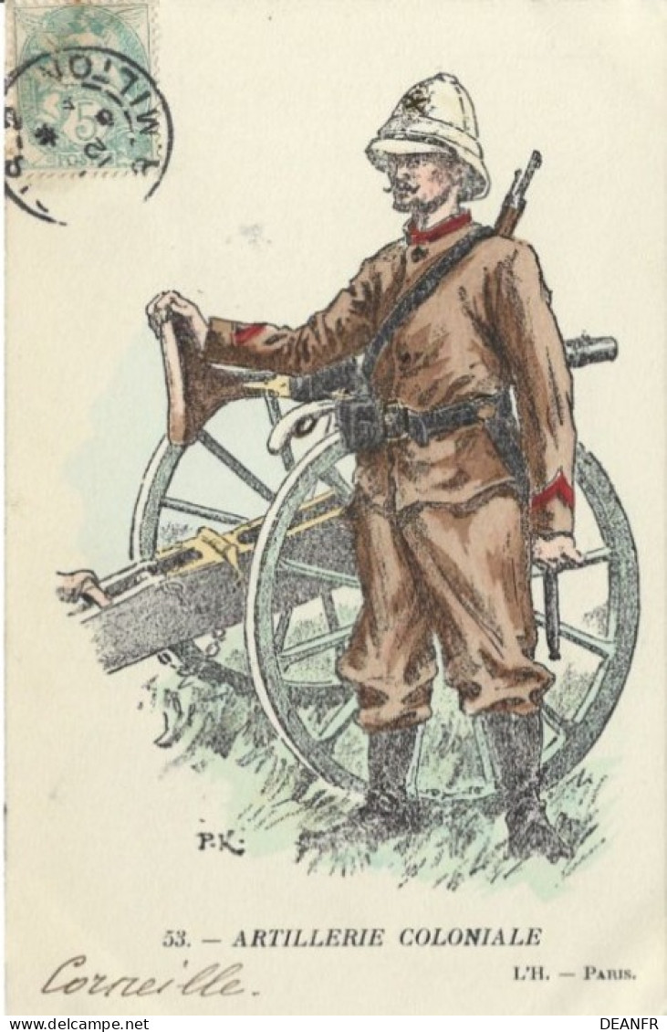 KAUFFMANN Paul : Artillerie Coloniale. Carte Très Bon état. - Kauffmann, Paul