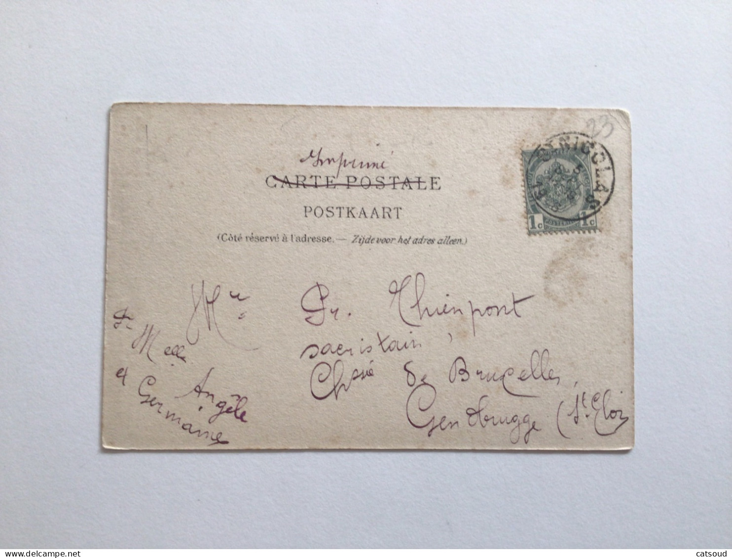 Carte Postale Ancienne (1906) St. Nicolas Pensionnat Et École Normale Présentation Notre-Dame - Sint-Niklaas