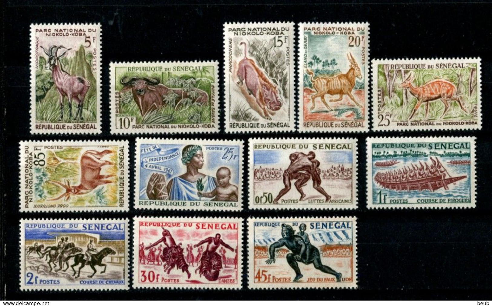 V - SENEGAL: Année 1960-61: Y&T 198 à 209 + PA 31/ 35 + Service 1/8 + Taxe 32/36 : 30 Timbres Tous NSC ** - Sénégal (1960-...)