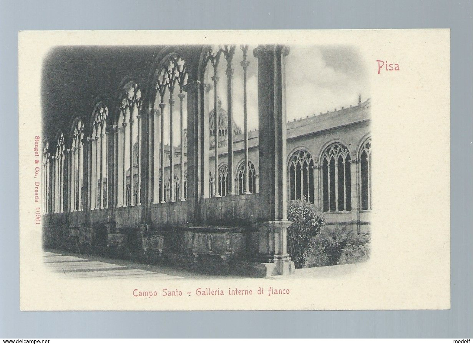 CPA - Italie - Pisa - Campo Santo - Galleria Interno Di Fianco - Non Circulée - Pisa