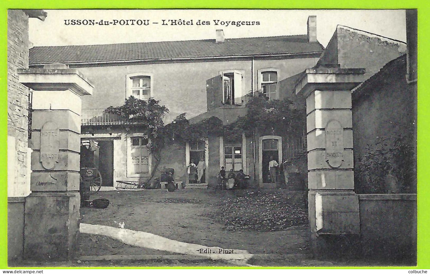 86 - USSON-DU-POITOU +++ L'Hôtel Des Voyageurs +++ - Other & Unclassified