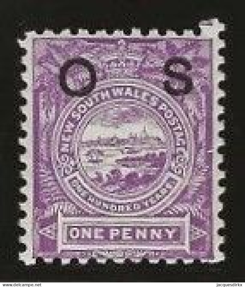 New South Wales      .   SG    .   O 39a    .   *      .     Mint-hinged - Ungebraucht