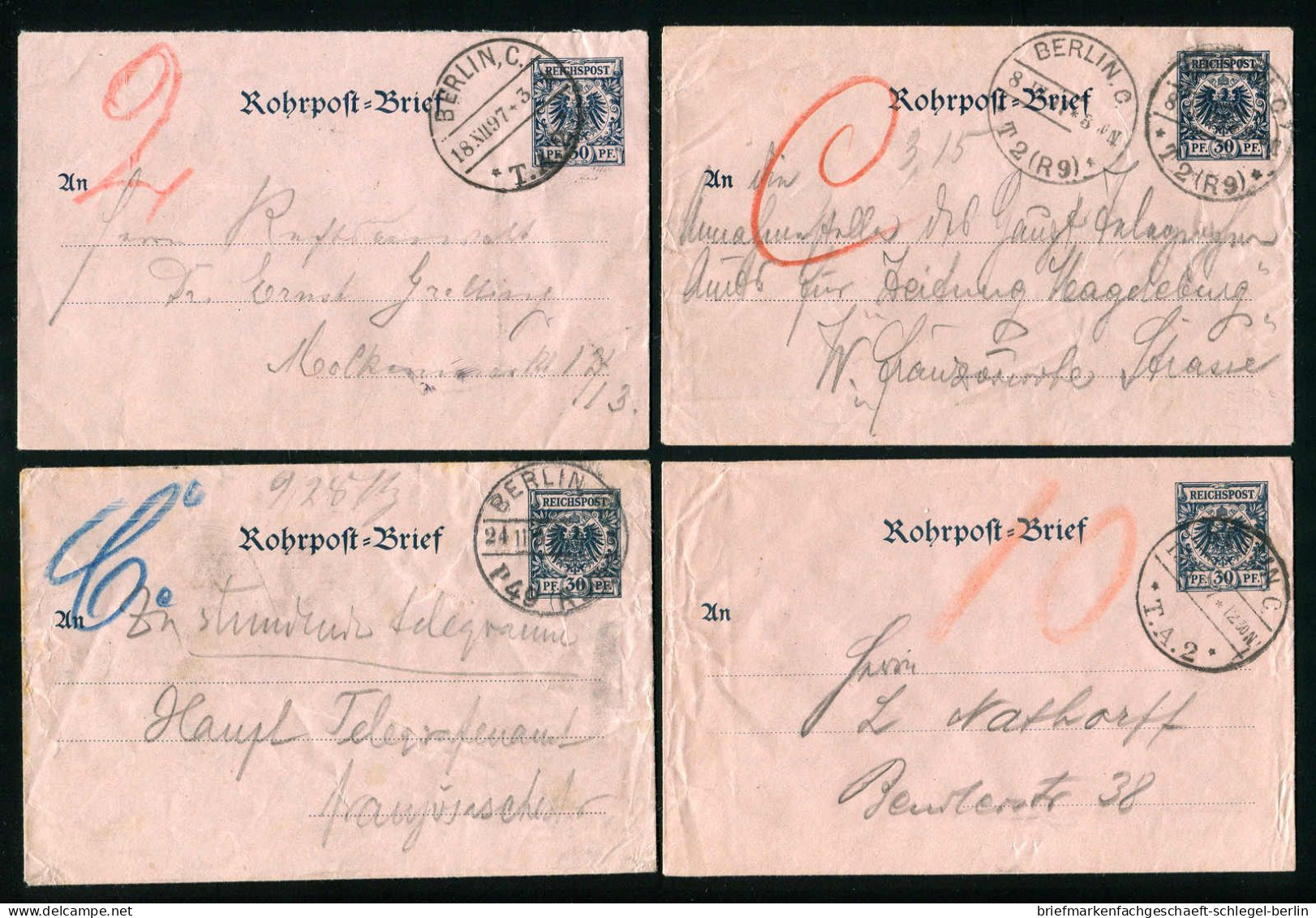 Berlin, 1897, RU 3, Brief - Other & Unclassified