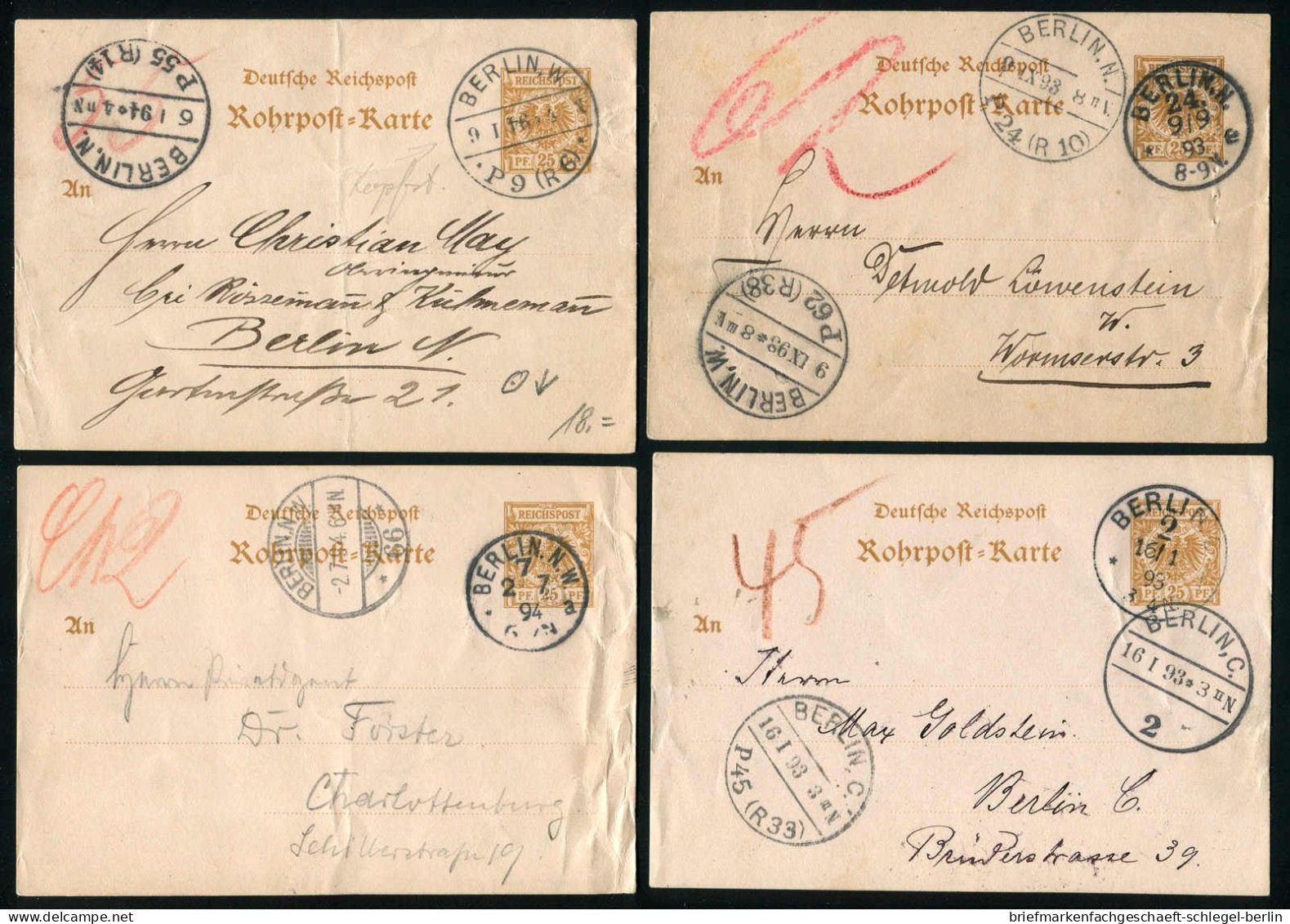 Berlin, 1893, RP 8, Brief - Autres & Non Classés