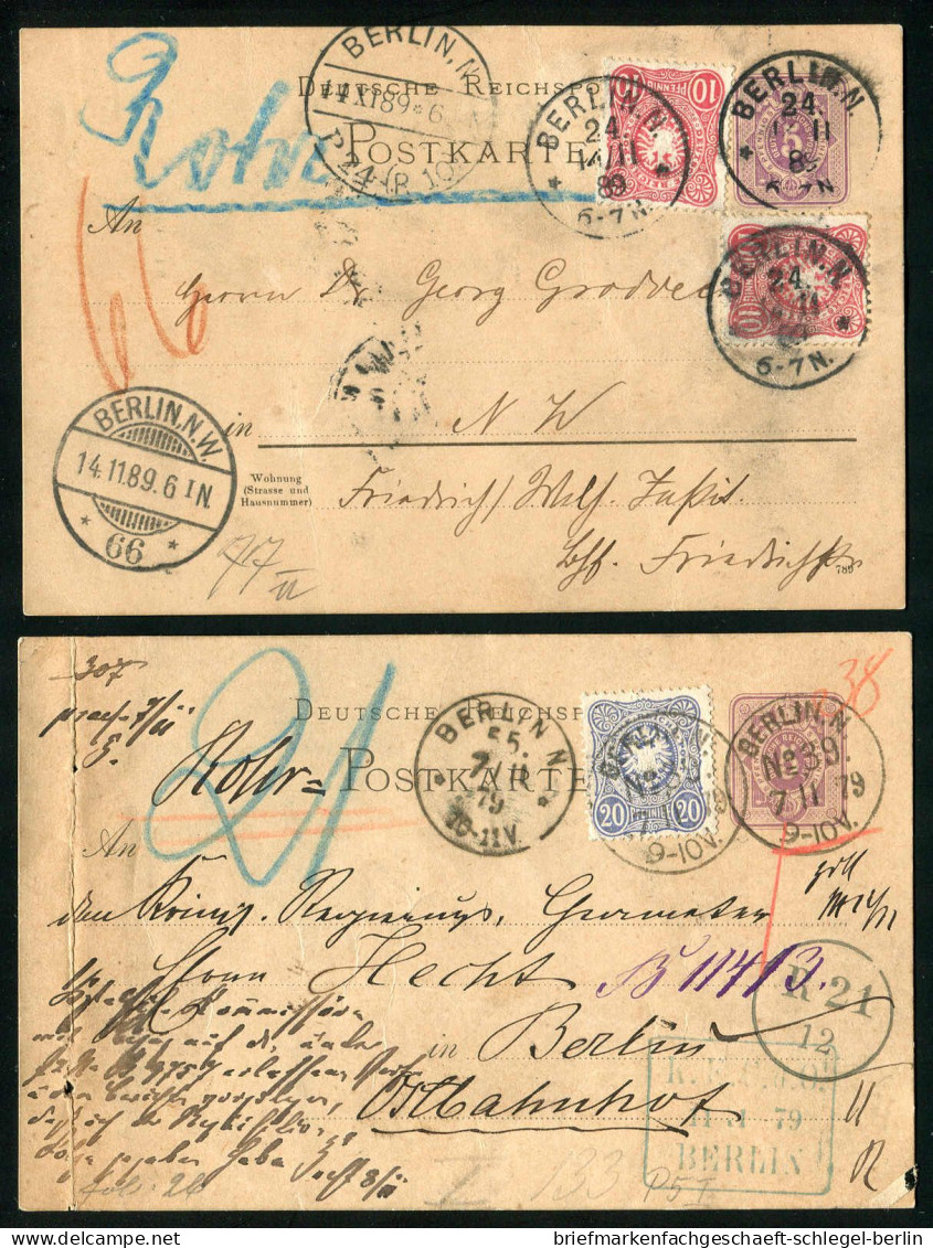 Berlin, 1879, P 18 I + 41(2) / P10 + 42, Brief - Autres & Non Classés