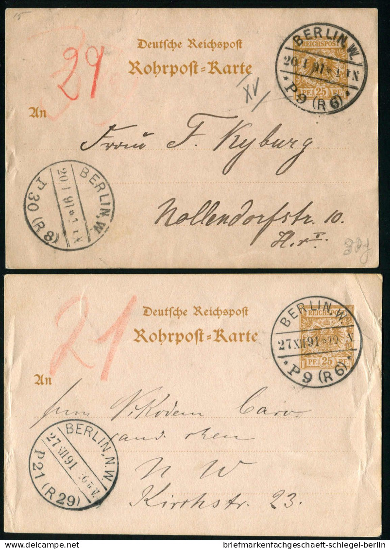 Berlin, 1891, RP 8, Brief - Other & Unclassified