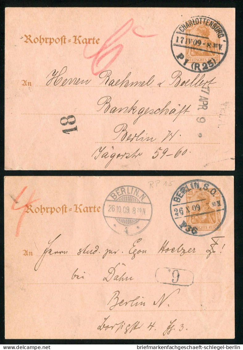 Berlin, 1909, RP 15, Brief - Autres & Non Classés