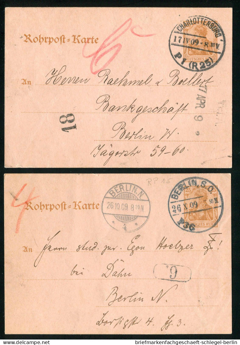 Berlin, 1909, RP 15, Brief - Other & Unclassified