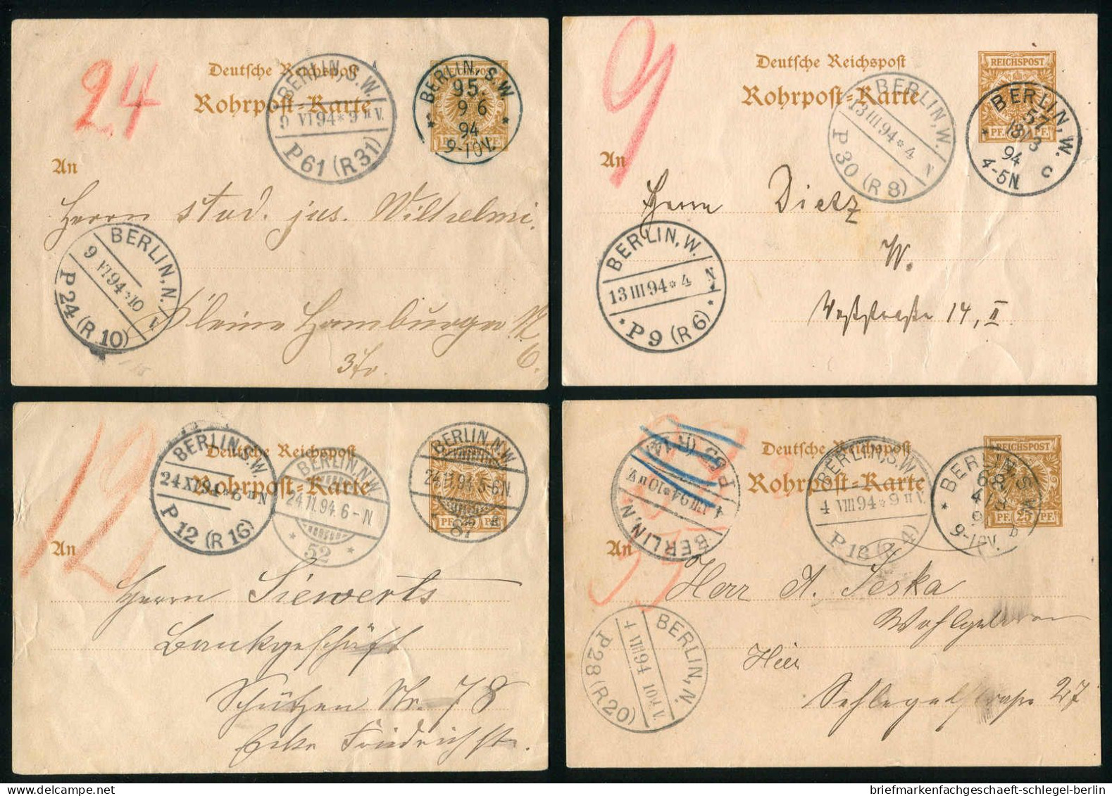 Berlin, 1894, RP 8, Brief - Other & Unclassified