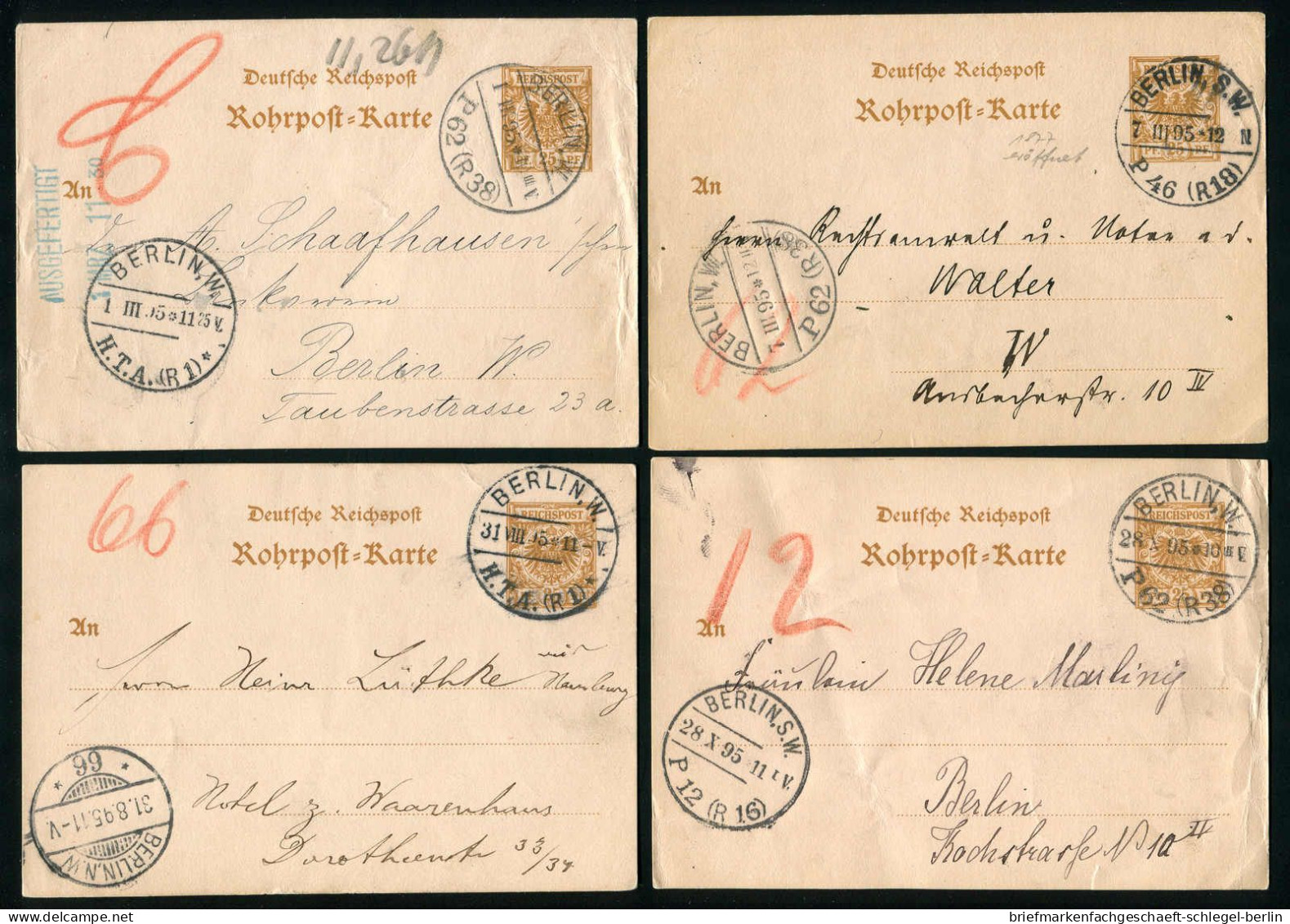 Berlin, 1895, RP 8, Brief - Other & Unclassified