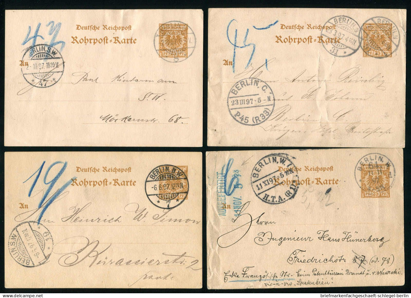 Berlin, 1893, RP 8, Brief - Other & Unclassified