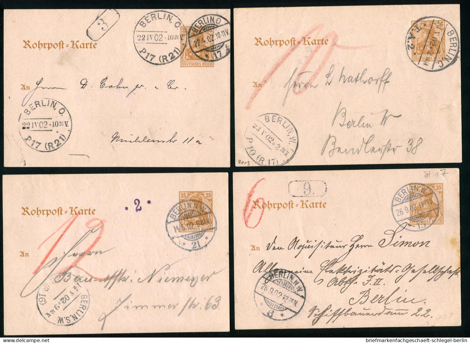 Berlin, 1902, RP 13, Brief - Other & Unclassified