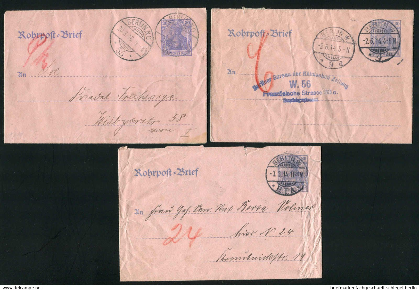 Berlin, 1914, RU 7, Brief - Other & Unclassified