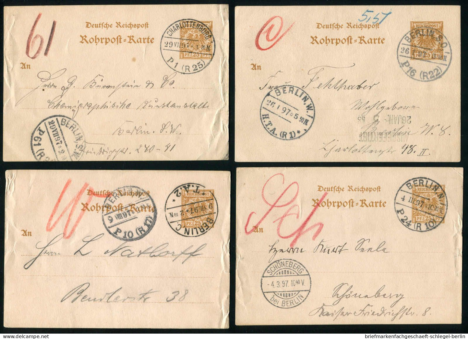 Berlin, 1897, RP 8, Brief - Other & Unclassified