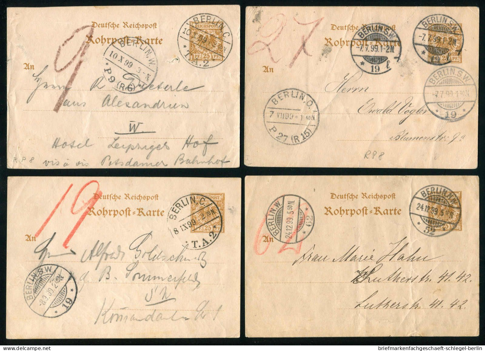 Berlin, 1898, RP 8, Brief - Autres & Non Classés