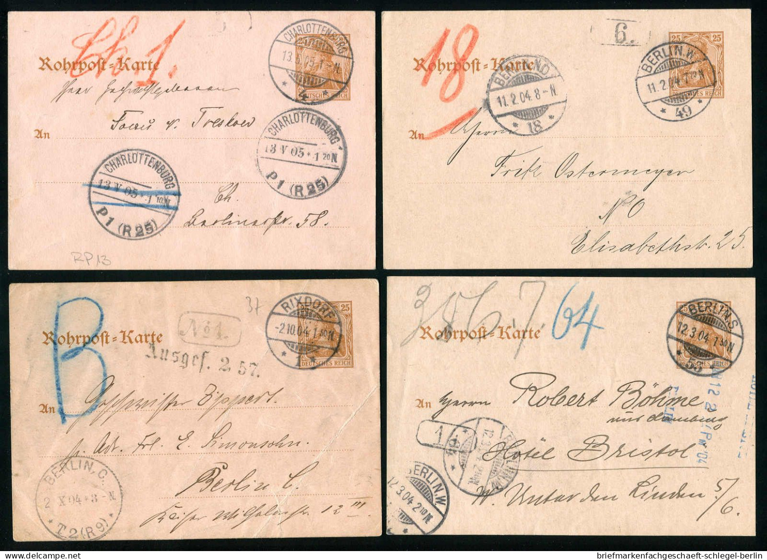Berlin, 1903, RP 13, Brief - Other & Unclassified