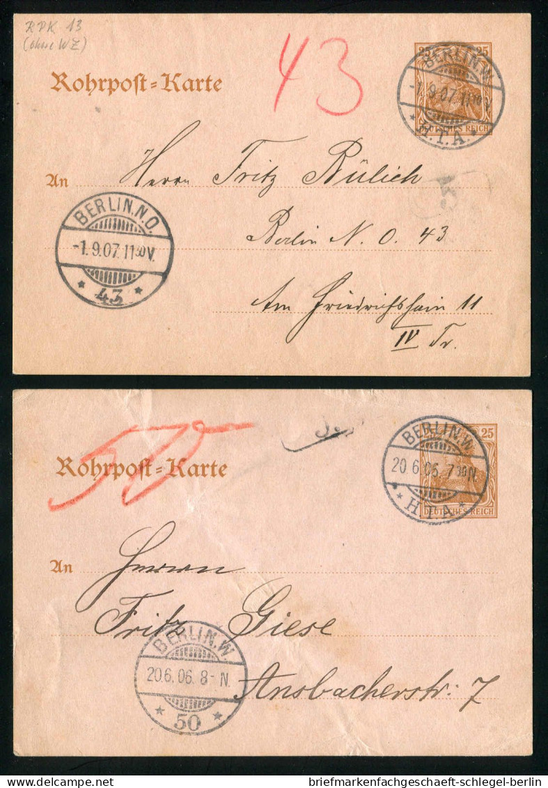 Berlin, 1906, RP 13, Brief - Autres & Non Classés