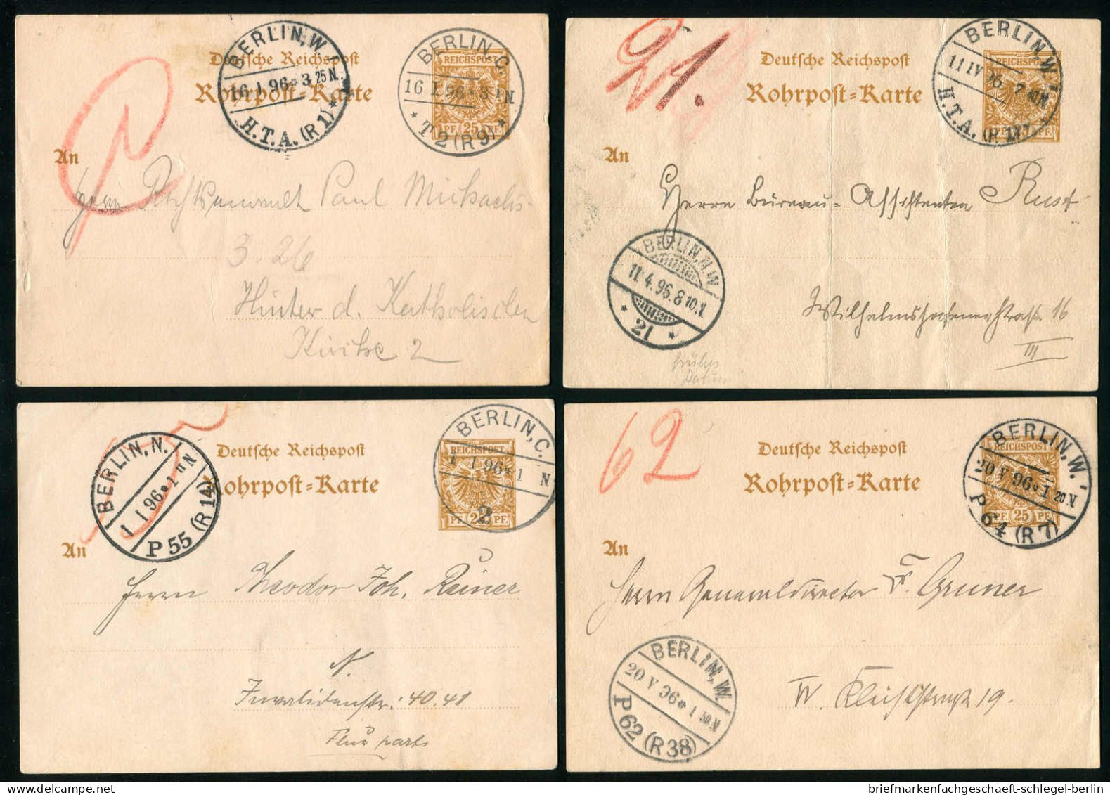Berlin, 1896, RP 8, Brief - Andere & Zonder Classificatie