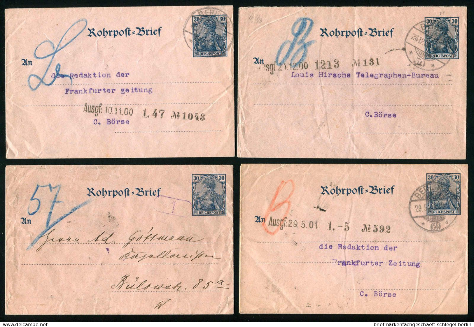 Berlin, 1900, RU 4, Brief - Autres & Non Classés