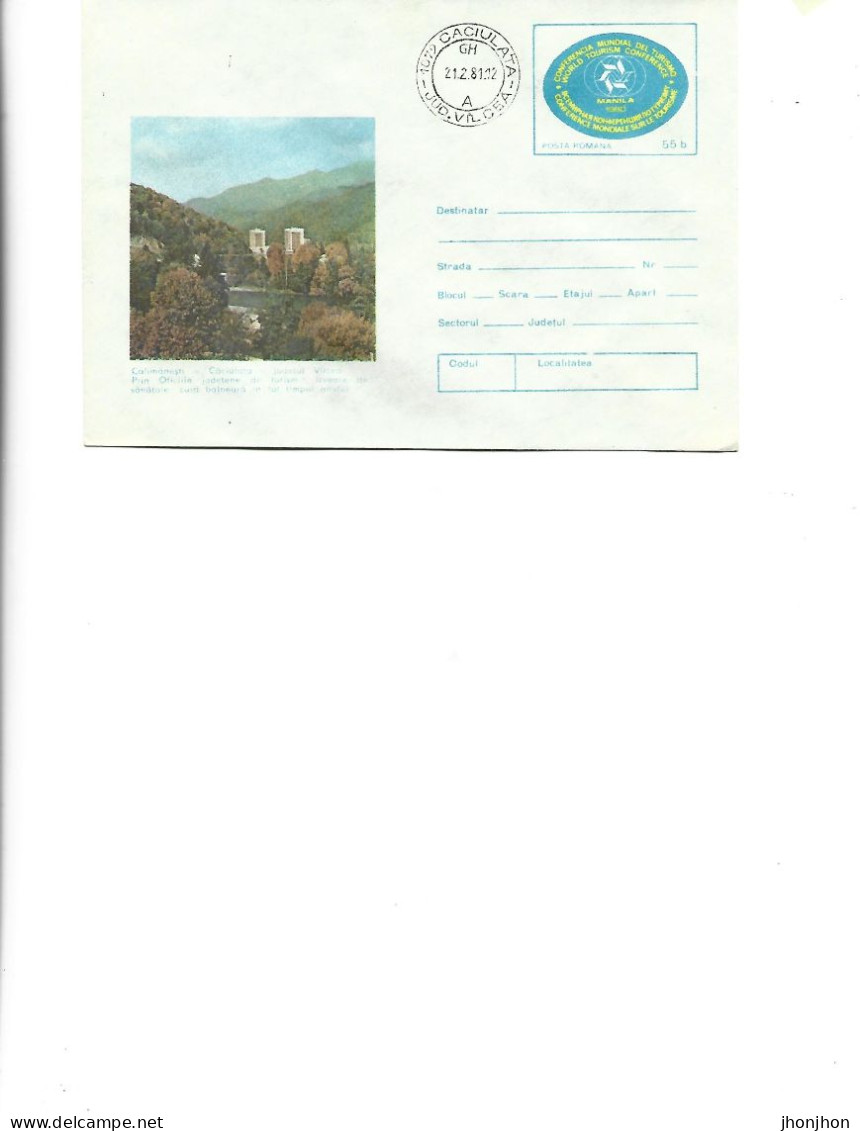 Romania - Postal St.cover Used 1980(325) -  Calimanesti-Caciulata Resort - View - Entiers Postaux