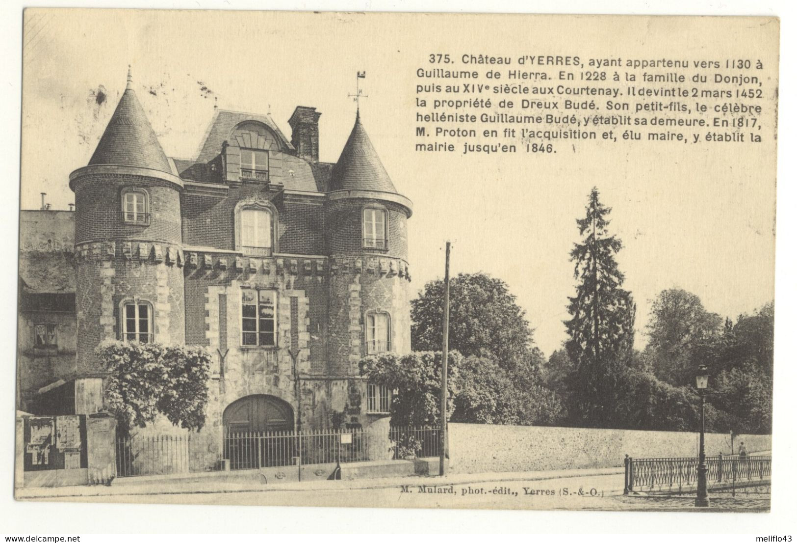91/ CPA - Yerres - Chateau - Yerres