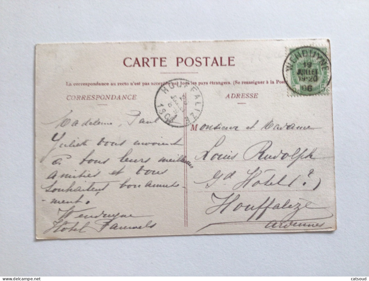 Carte Postale Ancienne (1906) Wenduyne La Digue - Wenduine