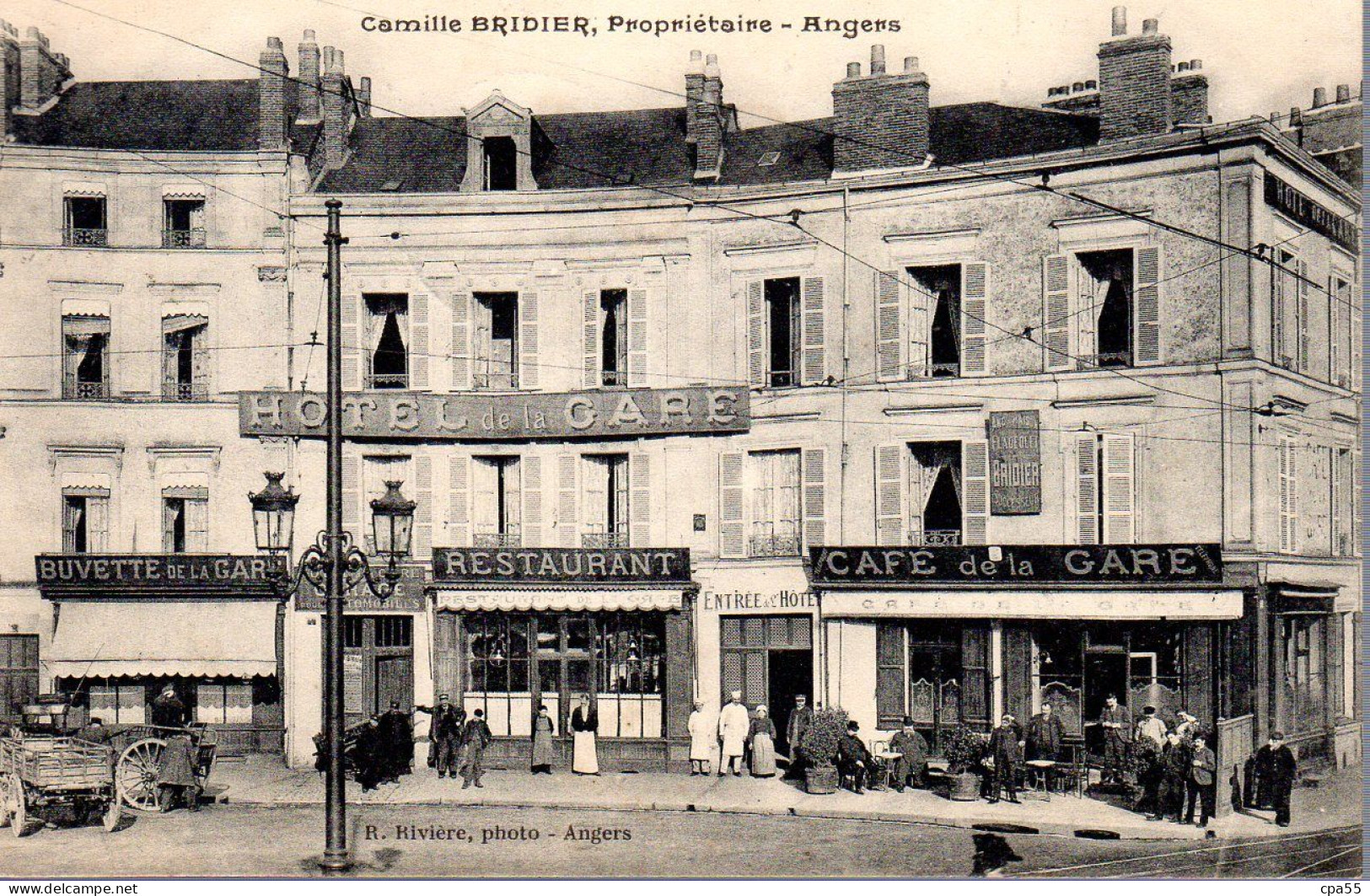 ANGERS  -  Café-Hôtel-Restaurant De La Gare  -  Camille BRIDIER Propriétaire - Angers