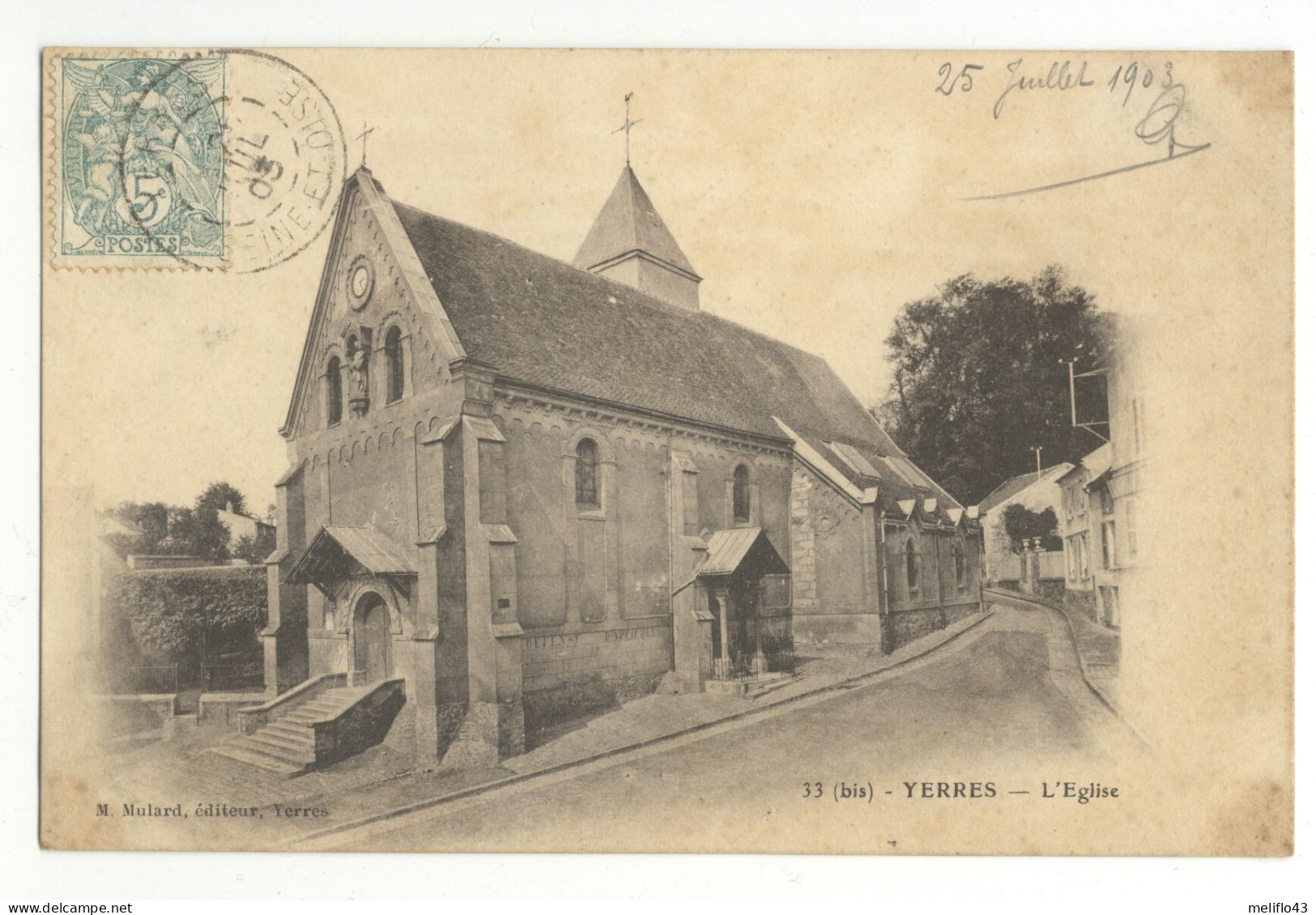 91/ CPA 1900 - Yerres - L'Eglise' - Yerres