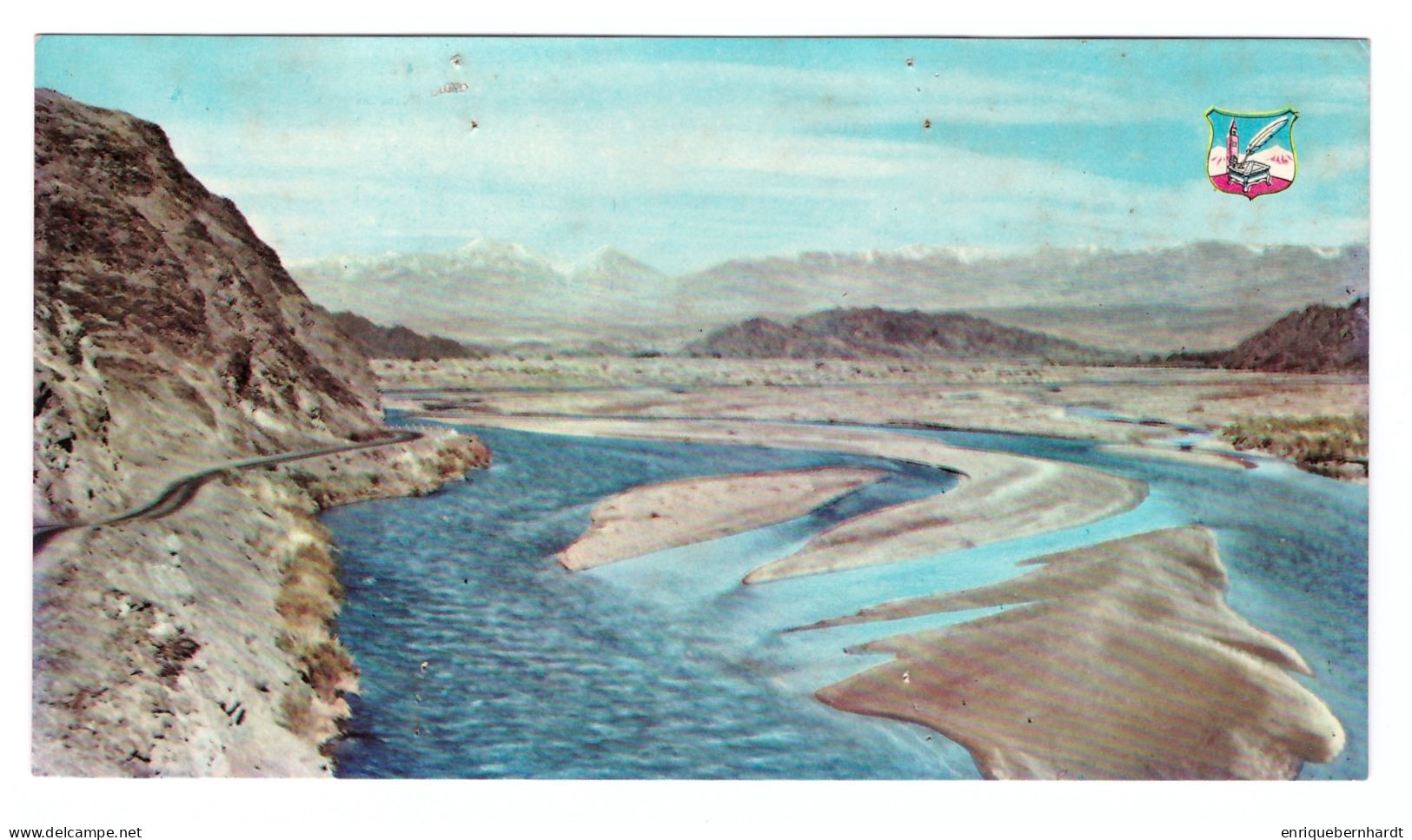 ARGENTINA // SAN JUAN // CAMINO A CALINGASTA // RÍO CALINGASTA DESDE LA CUESTA DEL TAMBOLAR // 1968 - Argentine