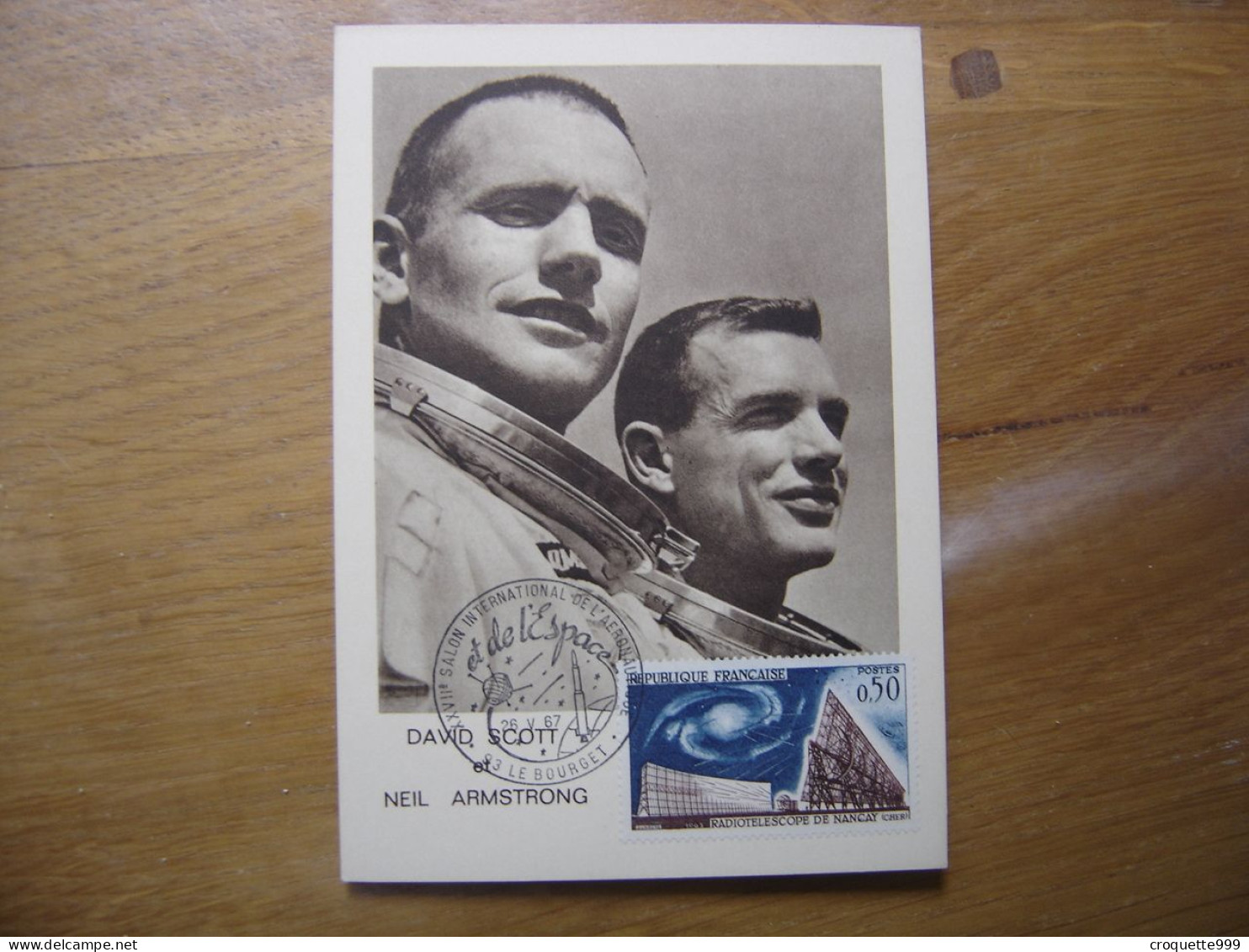 SCOTT ARMSTRONG Carte Maximum Cosmonaute ESPACE Salon De L'aéronautique Bourget - Collections