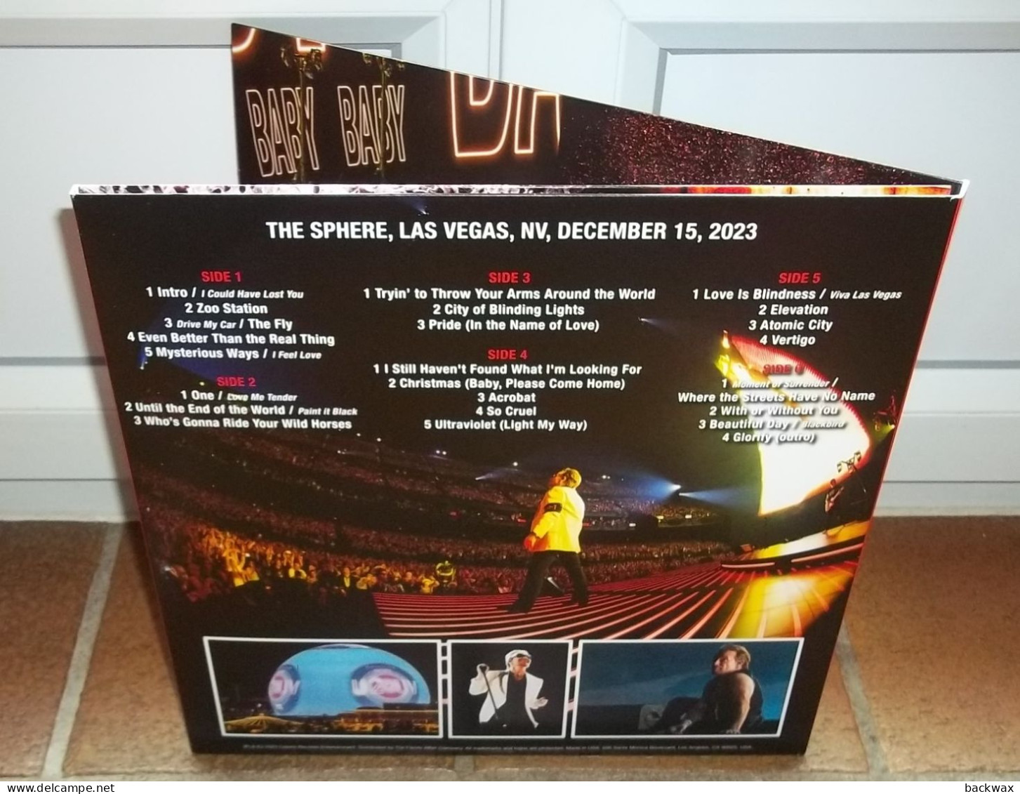 RARE U2 Baby Please Come Home Live At The Sphère Las Vegas 2023 Triple LP Limité 400 Ex - Rock