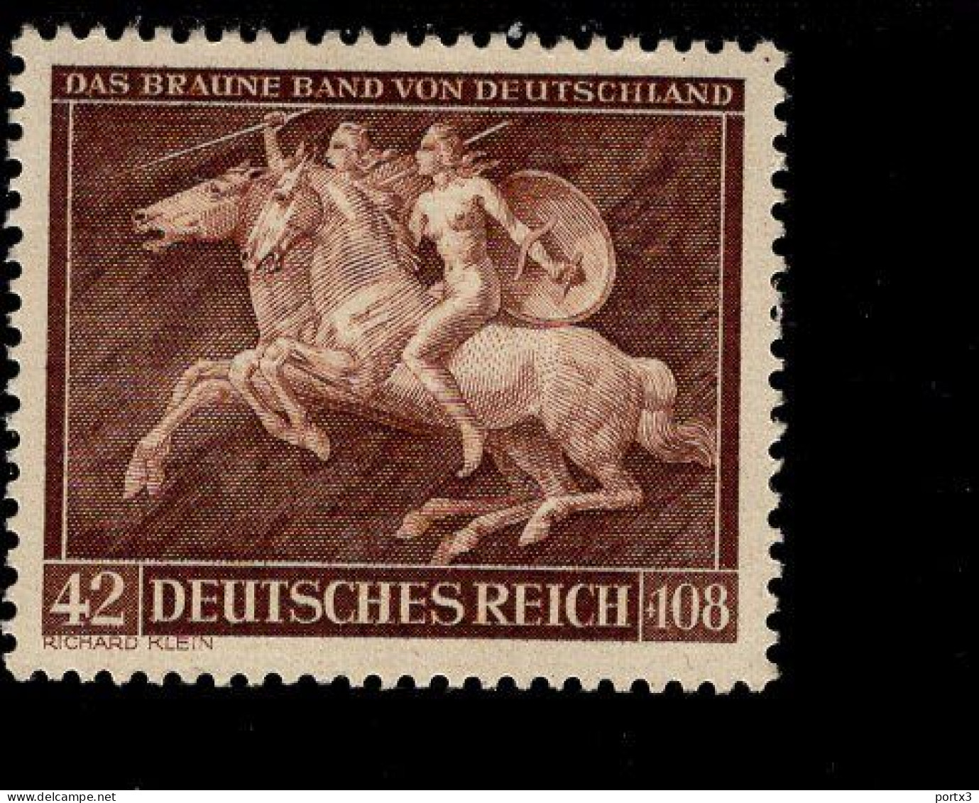 Deutsches Reich 780 Das Braune Band MLH Falz * - Ungebraucht