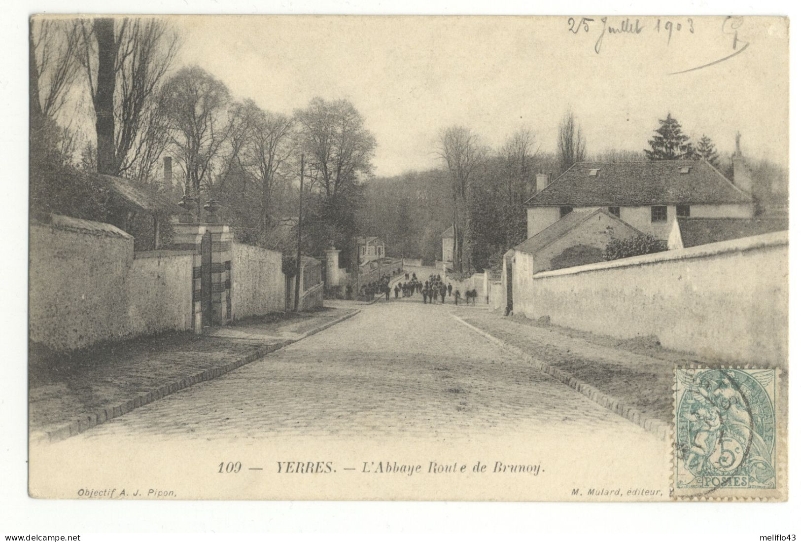 91/ CPA 1900 - Yerres - L' Abbaye - Route De Brunoy - Yerres