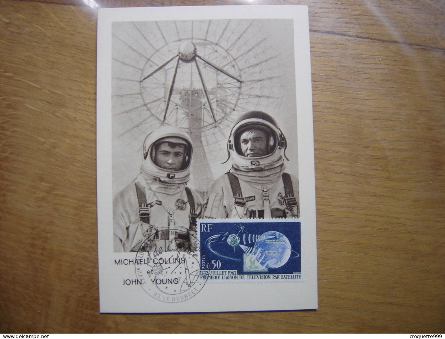 COLLINS YOUNG Carte Maximum Cosmonaute ESPACE Salon De L'aéronautique Bourget - Colecciones