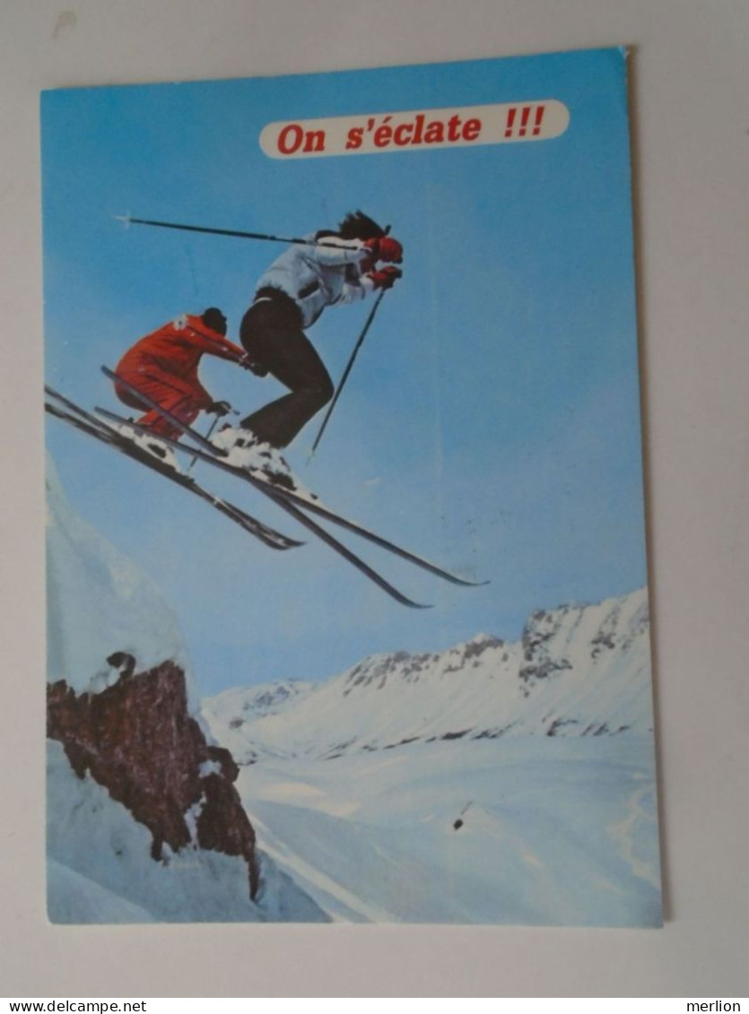 D203202    CPM -     Winter Sports  Les Joies Du Ski  -Skiing  - 05 EMBRUN  1985 - Wintersport