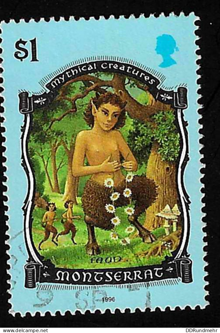 1996 Faun Michel MS 980 Stamp Number MS 905 Yvert Et Tellier MS 900 Stanley Gibbons MS 1018 Used - Montserrat