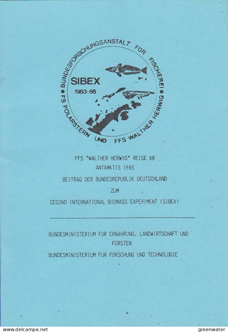 Germany Sibex 1983/1985 FFS Walter Herwig Reise 1968 Antarktis Booklet 21 Pages (FAR167) - Expéditions Antarctiques