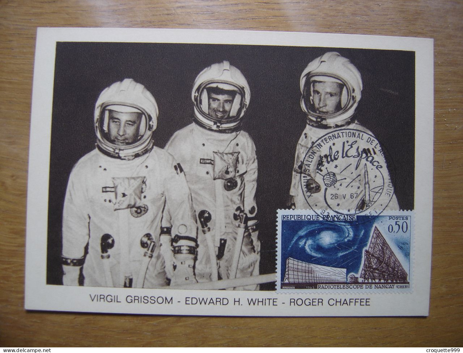 GRISSOM CHAFFEE Carte Maximum Cosmonaute ESPACE Salon De L'aéronautique Bourget - Verzamelingen