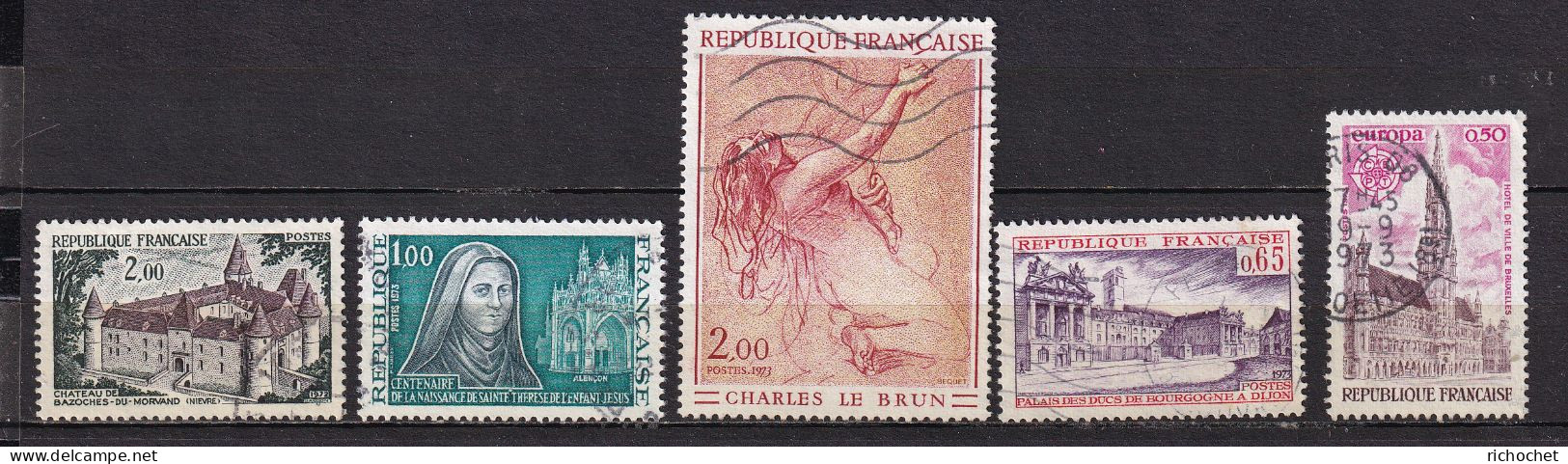 France   1726 + 1737 + 1742 + 1752 + 1757 ° - Used Stamps