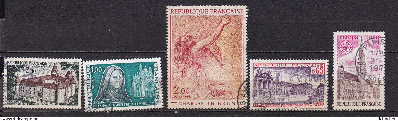 France   1726 + 1737 + 1742 + 1752 + 1757 ° - Used Stamps