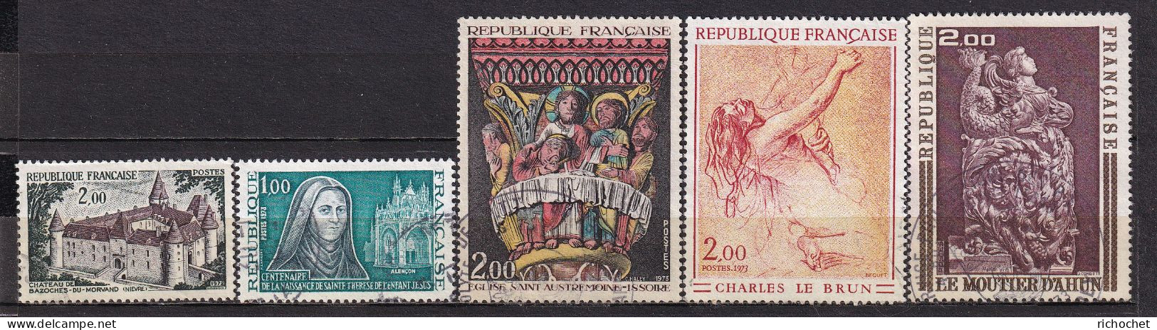France   1726 + 1737 + 1741 + 1742 + 1743 ° - Used Stamps