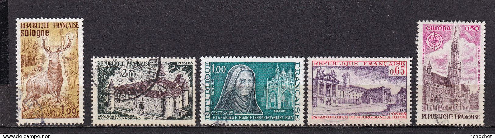 France  1725 + 1726 + 1737 + 1752 + 1757 ° - Used Stamps