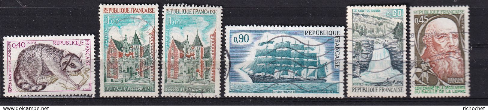 France   1754 + 1759 + 1759d + 1762 + 1764 + 1767 ° - Used Stamps