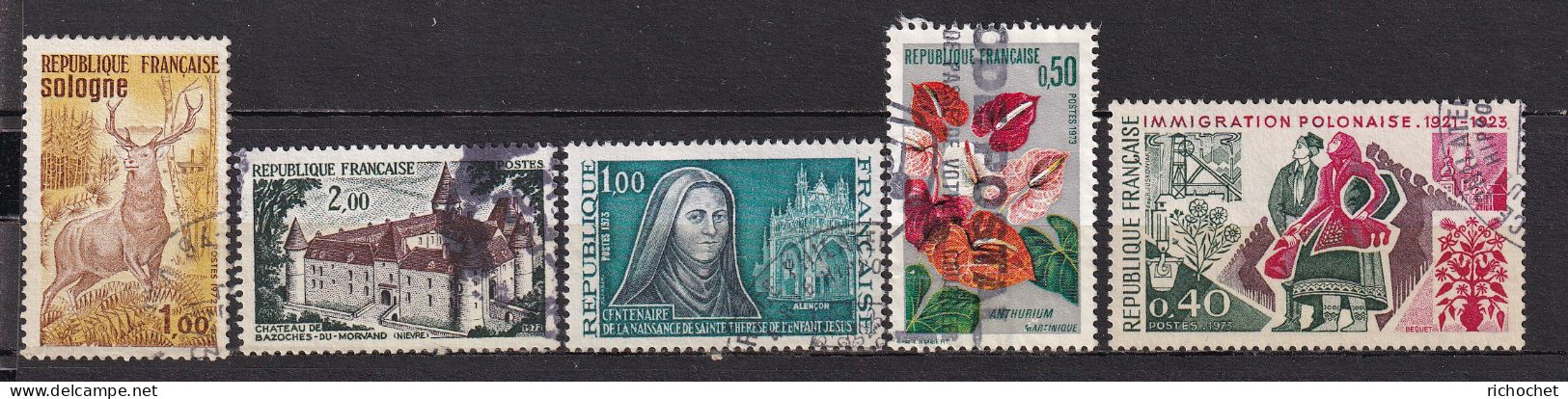 France  1725 + 1726 + 1737 + 1738 + 1740 ° - Used Stamps