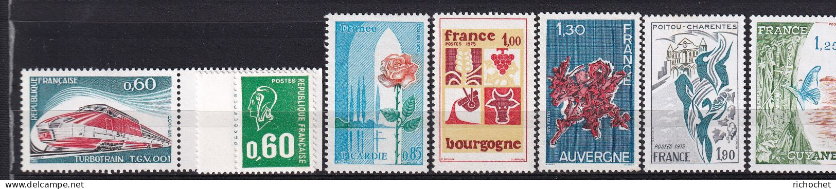 France 1802 + 1814 + 1847 + 1848 + 1850 + 1851 + 1865A ** - Unused Stamps