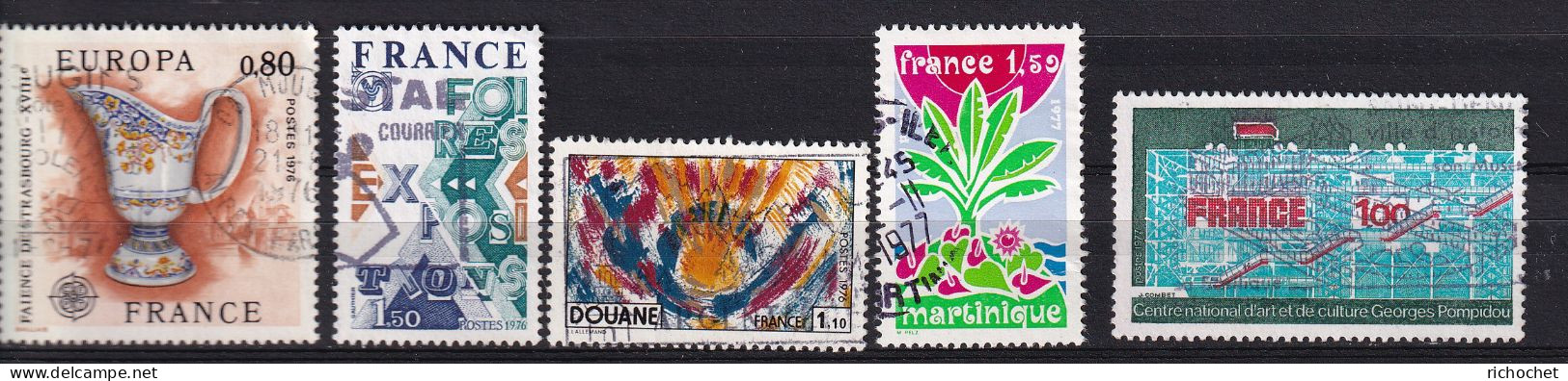 France 1877 + 1909 + 1912 + 1915 + 1922 ° - Used Stamps