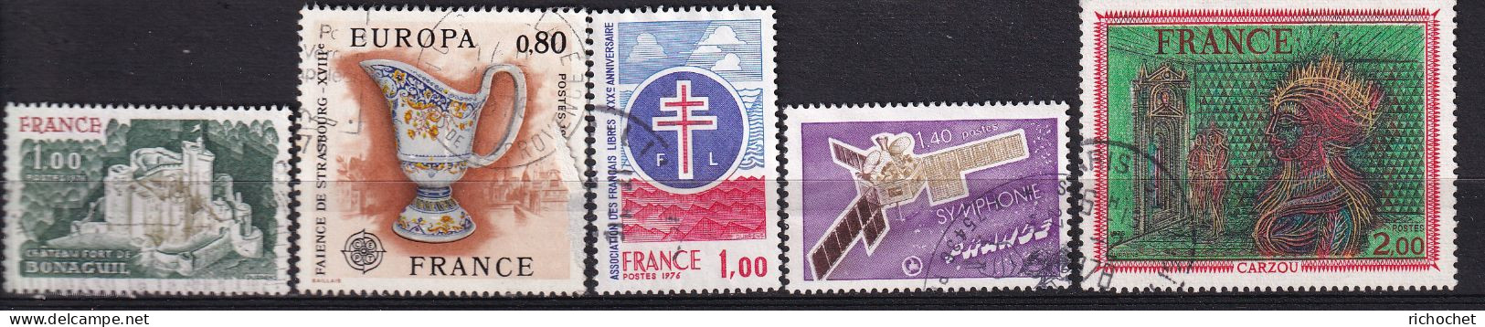 France 1871 + 1877 + 1885 + 1887 + 1900 ° - Used Stamps