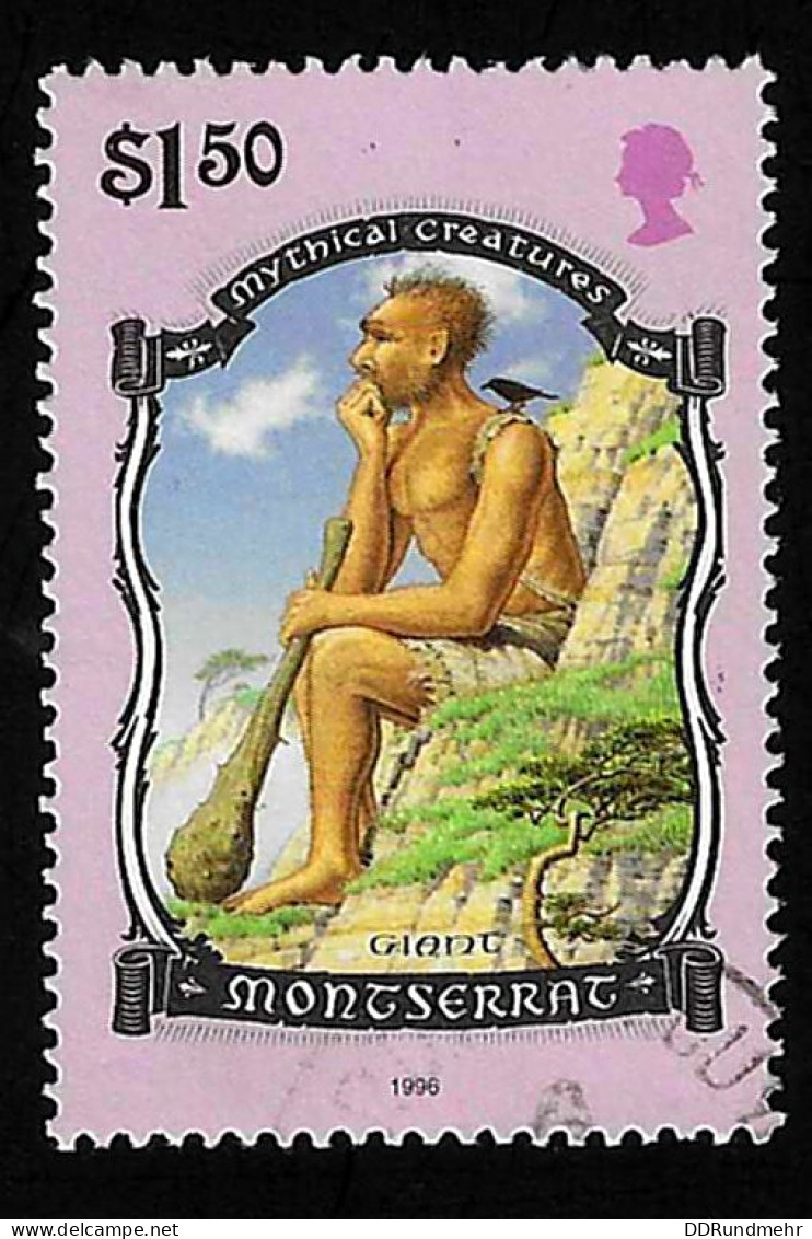 1996 Giant  Michel MS 982 Stamp Number MS 907 Yvert Et Tellier MS 902 Stanley Gibbons MS 1020 Used - Montserrat