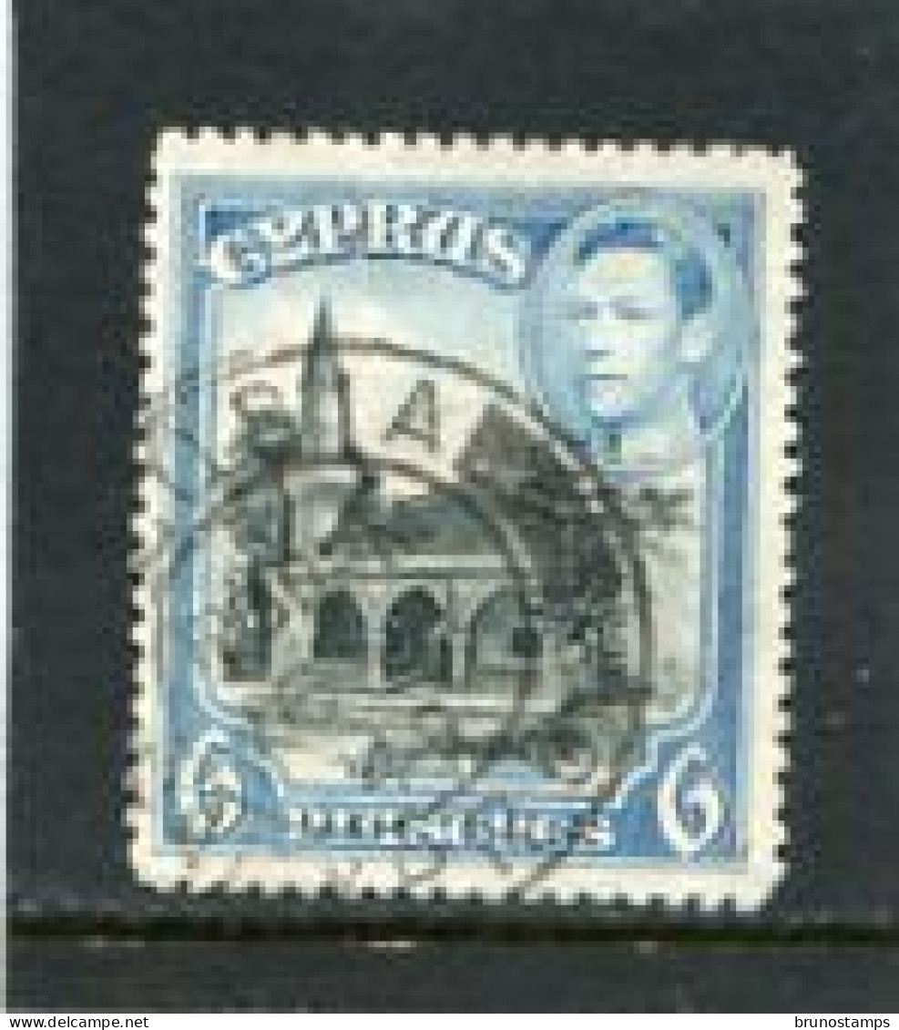 CYPRUS - 1938  GEORGE VI  6 Pi  FINE USED - Chypre (...-1960)