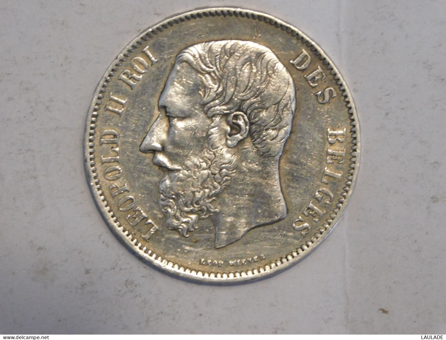BELGIQUE 5 Francs 1870 - Silver, Argent - 5 Frank